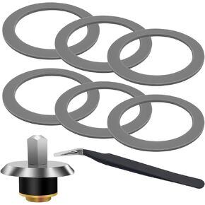 6 Pcs Blender Gasket for Oster, with 1 Blender Coupling Stud Slinger Pin Kit and Tweezers, Blender Gasket O-Ring Rubber Seal Ring Replacement Parts Accessories Compatible with Oster Osterizer Blender