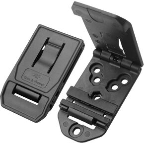 GUN & FLOWER Tactical Belt Clip, Universal Polymer Belt Clip for Holsters, Magazine Pouches and Attachments, Outside Waistband Carry Gun Accessoires, Adjustable Belt Loop Attachment.