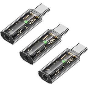 AreMe USB C إلى 3.5 ملم محول صوت 3 حزم، محول مقبس سماعة الرأس من النوع C إلى 3.5 ملم لهواتف iPhone 15/15 Plus/15 Pro/15 Pro Max وMacBook وiPad والمزيد من الأجهزة من النوع C in Kuwait