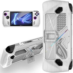 Miimall Compatible for ROG Ally Case, Shock-Absorption Anti-Slip&Scratch Slim Cover with Kickstand Military Grade Protector Case for Asus ROG Ally Handheld Game 2023 Accessories-Black