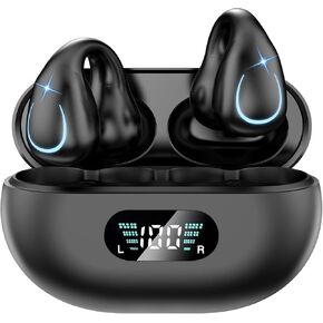 Wireless Earbuds Bluetooth 5.3 Headphones with Digital Display Charging Case Touch Control in-Ear Earphones with Built-in Microphone IPX7 Waterproof for Running Fitness Android iPhone