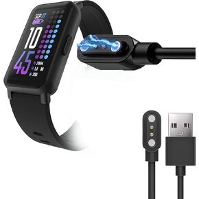 Compatible with iTouch Active 4 Charger, USB Magnetic Charging Cable Compatible with iTouch Active 4 Smartwatch (Black)