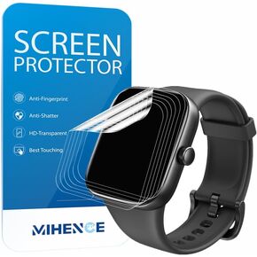 Screen Protector Compatible for TOZO S7 Smartwatch 1.85", HD Full Coverage TPU Protective Film (6PCS)