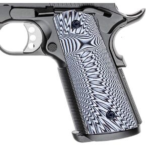 Guuun G10 Grips for Full Size 1911 Magwell Grip Ambi Safety Cut Sunburst Texture