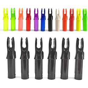 ZSHJGJR 50 Pack Archery Arrow Nock ID 6.2mm/.244" Plastic Insert Arrow Nocks Tail for DIY Hunting Shooting Arrows