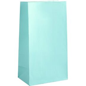 Red Party Favor Bag - 50 Pack Red Kraft Paper Lunch Food Grade Gift Bags for Chinese New Year, Valentine's Day, Christmas and 4th of July - 5"x3"x9"