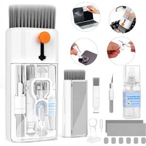 Keyboard Cleaner Laptop Cleaning Kit - 12 in 1 Computer Tech Cleaning Brush, Electronic Screen Cleaner with Multi-Function Cleaning Pen for MacBook, Tablet, iPhone, Earbuds, Camera, Lens in Kuwait