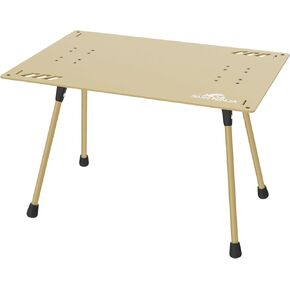 SUN NINJA Beach Table – Lightweight Mini Folding Table with Carry Case, Small Camping Table for Beach, Camping, and Picnics – Portable Picnic Table with Durable Aluminum Top, Non-Slip Feet