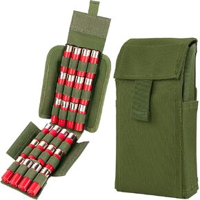 IronSeals 24 Round Shotgun Shotshell Ammunition Reload Holder Quick Access Molle Pouch for 12 Gauge/20G