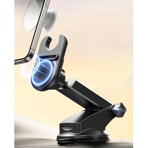 Universal Socket Dashboard Car Mount Works with PopSockets, Magnetic Socket Phone Holders for Dashboard Windshield, Hands Free Car Phone Mount Fits All Phones with Pop Grip Ring Holders-Black