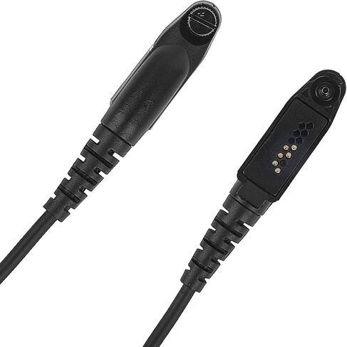 سماعة أذن فوق الرأس Walkie Talkie VOX مع ميكروفون Ptt Boom متوافق مع Retevis Motorola Ailunce HD1 EX500 EX600 NR30 SP RT29 RT46 RT48 RT47V RT82 RT83 RB23 (بكلتا الأذنين، أسود، سلكي) in Kuwait