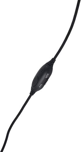 سماعة أذن فوق الرأس Walkie Talkie VOX مع ميكروفون Ptt Boom متوافق مع Retevis Motorola Ailunce HD1 EX500 EX600 NR30 SP RT29 RT46 RT48 RT47V RT82 RT83 RB23 (بكلتا الأذنين، أسود، سلكي) in Kuwait