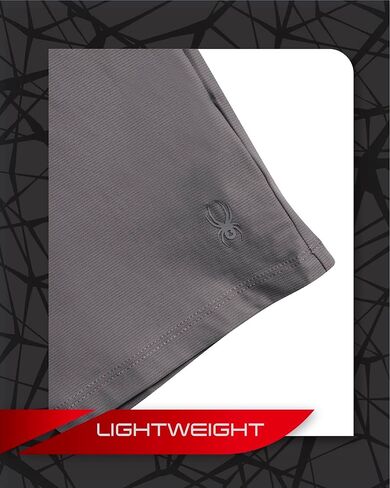 تي شيرت Spyder الرياضي للرجال - تي شيرت رياضي مطاطي ذو أداء نشط - جزء علوي مسامي سريع الجفاف (S-XL) in Kuwait