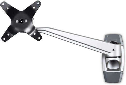 StarTech.com Monitor Wall Mount - Fixed - Supports Monitors 13" to 34" - VESA Monitor Wall Mount Bracket - Aluminum - Black & Silver (ARMWALL) in Saudi Arabia