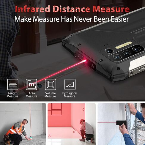 Ulefone Power Armor 13 هاتف ذكي متين، هاتف مقاوم للماء IP68، بطارية 13200 مللي أمبير في الساعة، شحن لاسلكي 15 وات، كاميرا خلفية رباعية 48 ميجابكسل، 6.81 بوصة FHD+، Helio G95 ثماني النواة Android 12، 8 جيجابايت + 256 جيجابايت، ثنائي 4G in Kuwait