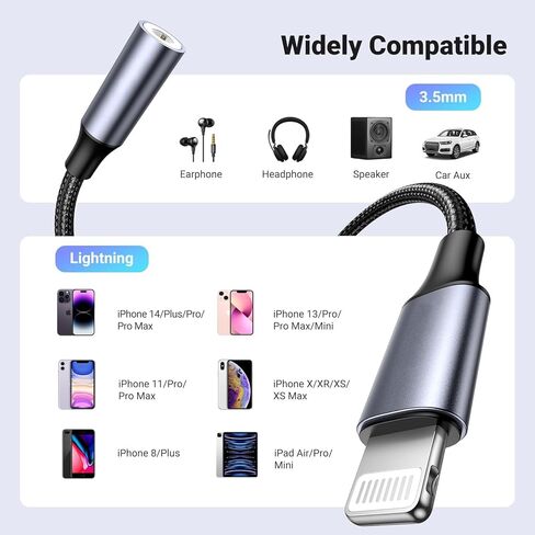 محول سماعة رأس مقاس 3.5 ملم (من Lightning إلى 3.5 ملم) in Kuwait