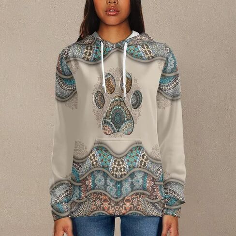 WELLFLYHOM Drawstring Hoodies Cute Long Sleeve Fashion Sweatshirts for Women Teen Girls Hooeded Pullover Size XS-4XL in Kuwait