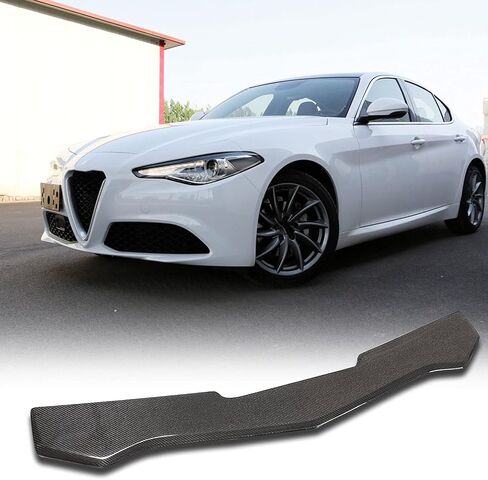 MCARCAR KIT ألياف الكربون الجبهة حافة مصد السيارة يناسب ألفا روميو جوليا سبورت سيدان 2016-2020 CF مصنع المخرج الذقن المفسد الفاصل حامي in Kuwait