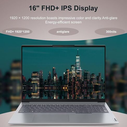 Lenovo 2024 أحدث كمبيوتر محمول ThinkBook 16 G7 Business، شاشة 16 بوصة FHD+، Intel Core Ultra 5 125U، ذاكرة وصول عشوائي DDR5 سعة 16 جيجابايت، SSD 512 جيجابايت، لوحة مفاتيح بإضاءة خلفية، كاميرا ويب، HDMI، قارئ بطاقات، Wi-Fi 6، W11 Pro، رمادي، ضمان لمدة عامي in Saudi Arabia