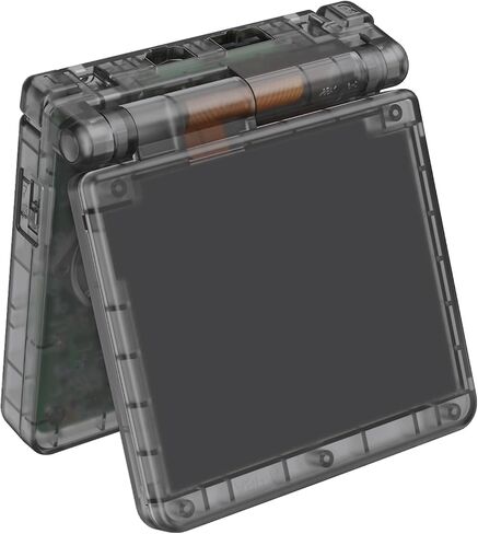 IPS Ready Upgraded eXtremeRate Clear Black Custom Replacement Housing Shell for Gameboy Advance SP GBA SP – Compatible with Both IPS & Standard LCD – Console & Screen NOT Included in Saudi Arabia