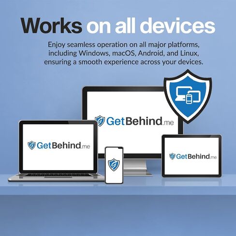 برنامج Getbehind.me سهل الاستخدام وفائق السرعة لأمن الإنترنت، واشتراك آمن للغاية ومجهول الهوية تمامًا في مجال الأمن السيبراني in Saudi Arabia