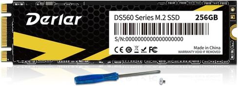 M.2 SATA SSD - 256 جيجا SSD 3D NAND SATA III 6 جيجابت/ثانية M.2 2280 NGFF محرك أقراص الحالة الصلبة الداخلي SSD (سرعة القراءة/الكتابة تصل إلى (500/400 ميجابايت/ثانية) متوافق مع أجهزة الكمبيوتر المحمول والكمبيوتر المكتبي in Saudi Arabia
