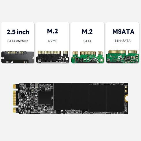 M.2 SATA SSD - 256 جيجا SSD 3D NAND SATA III 6 جيجابت/ثانية M.2 2280 NGFF محرك أقراص الحالة الصلبة الداخلي SSD (سرعة القراءة/الكتابة تصل إلى (500/400 ميجابايت/ثانية) متوافق مع أجهزة الكمبيوتر المحمول والكمبيوتر المكتبي in Saudi Arabia