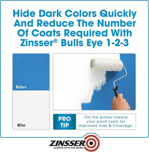 Zinsser 290971 Bulls Eye 1-2-3 All Surface Spray Primer, 13 oz, Gray in Kuwait