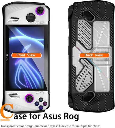 Miimall Compatible for ROG Ally Case, Shock-Absorption Anti-Slip&Scratch Slim Cover with Kickstand Military Grade Protector Case for Asus ROG Ally Handheld Game 2023 Accessories-Black in Saudi Arabia