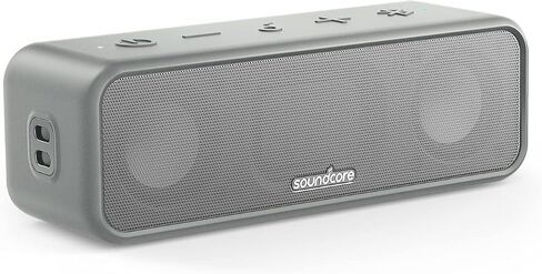 مكبر صوت بلوتوث Soundcore 3 مع صوت ستيريو، ومشغلات غشاء من التيتانيوم النقي، وتقنية PartyCast، وBassUp، ووقت تشغيل 24 ساعة، وIPX7 مقاوم للماء، وتطبيق لمعادل الصوت المخصص، للاستخدام في المنزل وفي الهواء الطلق والشاطئ (متجدد) in Saudi Arabia
