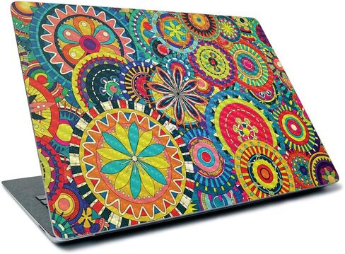 MightySkins Carbon Fiber Skin for Microsoft Surface Laptop 3 13.5" (2019) - Vintage Floral,Textured Carbon Fiber Finish,Easy to Apply, Remove, and Change Styles, in Saudi Arabia