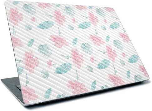 MightySkins Carbon Fiber Skin for Microsoft Surface Laptop 3 13.5" (2019) - Vintage Floral,Textured Carbon Fiber Finish,Easy to Apply, Remove, and Change Styles, in Saudi Arabia