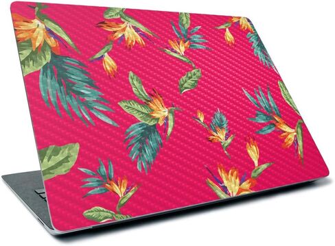 MightySkins Carbon Fiber Skin for Microsoft Surface Laptop 3 13.5" (2019) - Vintage Floral,Textured Carbon Fiber Finish,Easy to Apply, Remove, and Change Styles, in Saudi Arabia