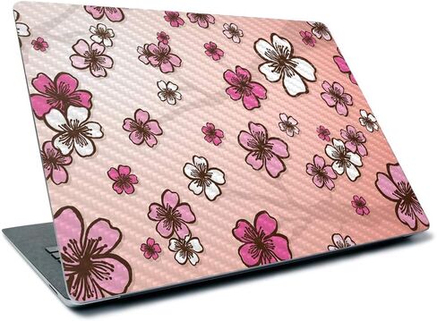 MightySkins Carbon Fiber Skin for Microsoft Surface Laptop 3 13.5" (2019) - Vintage Floral,Textured Carbon Fiber Finish,Easy to Apply, Remove, and Change Styles, in Saudi Arabia