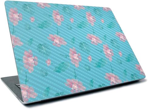 MightySkins Carbon Fiber Skin for Microsoft Surface Laptop 3 13.5" (2019) - Vintage Floral,Textured Carbon Fiber Finish,Easy to Apply, Remove, and Change Styles, in Saudi Arabia