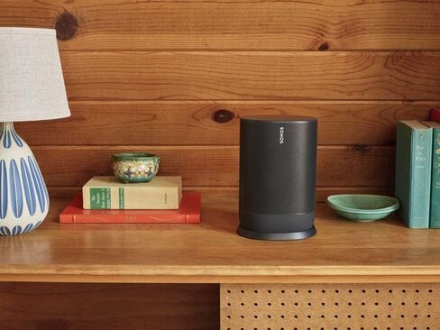 Sonos Move - مكبر صوت ذكي يعمل بالبطارية وواي فاي وبلوتوث مع Alexa مدمج - أسود​​​​​​​​​​​​​​​​​​​​​​​​​​​​​​​​​​ in Saudi Arabia