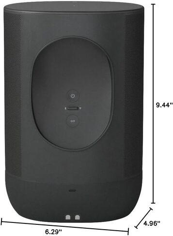 Sonos Move - مكبر صوت ذكي يعمل بالبطارية وواي فاي وبلوتوث مع Alexa مدمج - أسود​​​​​​​​​​​​​​​​​​​​​​​​​​​​​​​​​​ in Saudi Arabia
