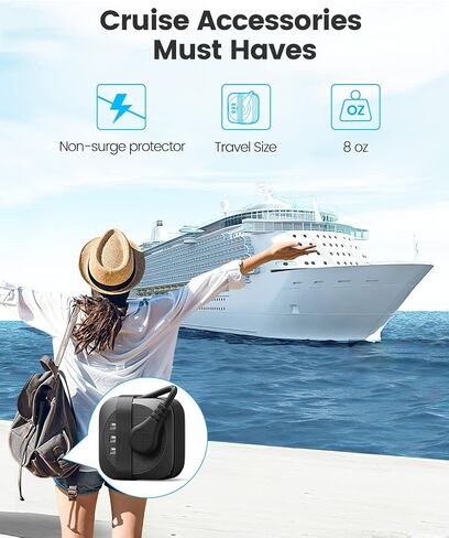 ORICO Travel Essentials,Travel Power Strip with USB Ports,2 Outlets 3 USB Ports 4ft Wrapped Around Short Extension Cord,Non Surge Protector for Hotel,Travel,Cruise Ship Essentials,Dorm Room in Saudi Arabia
