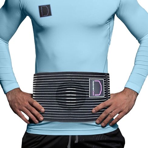 Umbilical Hernia Belt for Men and Women | Abdominal Hernia Belt for Women & Men with 2 Unique Compression Pads | Belly Button Umbilical Hernia Belts for Men | Hernia Support Binder | L/XL in Kuwait