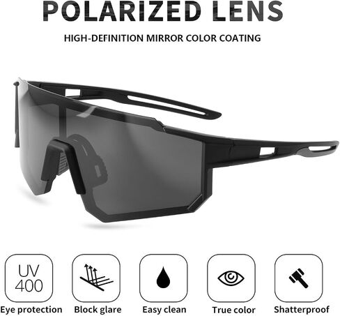 Polarized Sports Sunglasses Men Women, Outdoors UV Protection Sun glasses,Cycling Fishing Baseball Running Sunglasses in Saudi Arabia