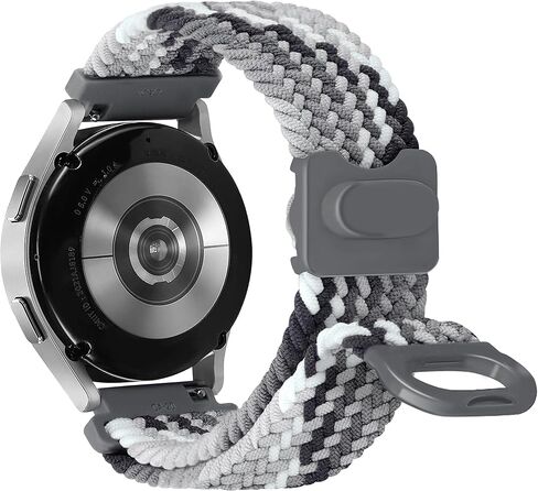 JR.DM 20mm Braided Sport Loop Band Compatible with Samsung Galaxy Watch 7 6 4 5 FE 40mm 44mm/Watch 6 4 Classic 47mm 43mm 42mm 46mm/Watch 5 Pro 45mm, 20mm Elastic Stretchy Nylon Strap Men Women in Saudi Arabia