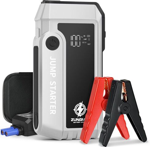 Car Battery Jump Starter, 3000A Peak Jump Starter Up to 6.0L Gas & 3.0L Diesel Engines,12V Portable Lithium Jump Box, Auto Booster Battery Charger Power Bank, LED Light, LCD Screen in Saudi Arabia