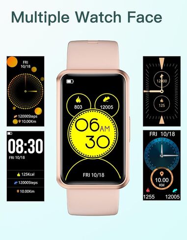 HUAKUA Pedometer Watch No Bluetooth Fitness Tracker Step Counter Black in Saudi Arabia