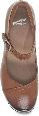 Dansko Fawna Mary Jane for Women - Cute, Comfortable Shoes with Arch Support - Versatile Casual to Dressy Footwear with Buckle Strap - Lightweight Rubber Outsole Black Leather 9.5-10 Wide US in Saudi Arabia