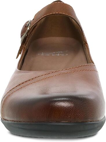 Dansko Fawna Mary Jane for Women - Cute, Comfortable Shoes with Arch Support - Versatile Casual to Dressy Footwear with Buckle Strap - Lightweight Rubber Outsole Black Leather 9.5-10 Wide US in Saudi Arabia