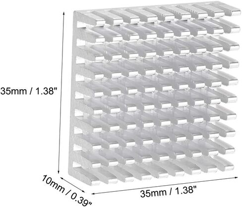 uxcell Electronic Radiators Heatsink for MOS GPU IC Chip Black 35 x 35 x 10 mm 2pcs in Saudi Arabia