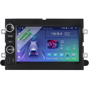 ASURE 2024 New Upgrade Car Stereo Radio for Ford F150 2004-2008/Escape 2008-2012,7 inch 4Core 2+64GB Android System GPS Navigation Unit,Wireless Carplay Android Auto,1024x600 Touchscreen Video Player