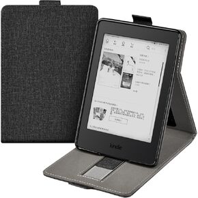 DTangLsm Case for 6.8" Kindle Paperwhite 11th Generation 2021 Kindle Paperwhite Signature Edition Case (M2L3EK/M2L4EK), Slim PU Leather Shell Case Lightweight Cover with Hand Strap, Almond Blossom