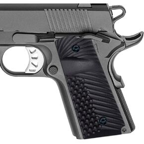 Guuun G10 Grips for 1911 Compact/Officer, OPS Eagle Wing Texture - 9 Color Options