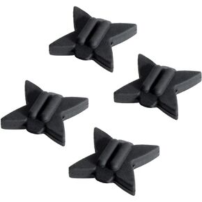 TRUGLO Tru-Block Durable Weather-Resistant Versatile Lightweight Bowhunting Archery Bow String Silencers - Black, 4 Pack